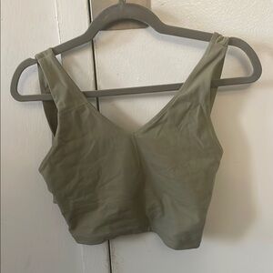 Women's Olive Green Crop Top